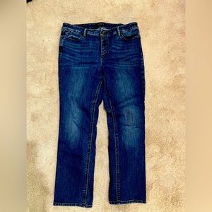 Talbots Flawless Five-Pocket Petites Jeans Straight Size 14P